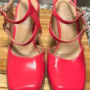 Journee Collection Women's Vibrant Pink Strappy Heels